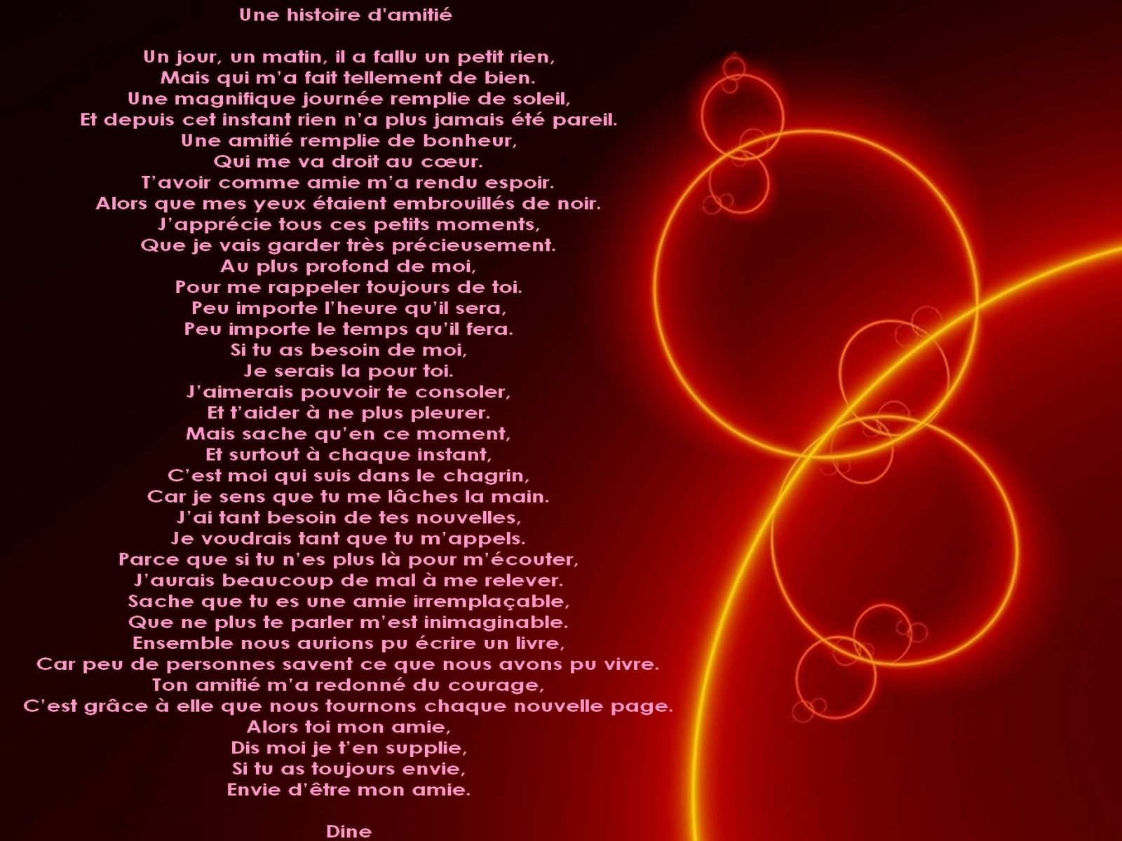 Poeme Pour Un Anniversaire